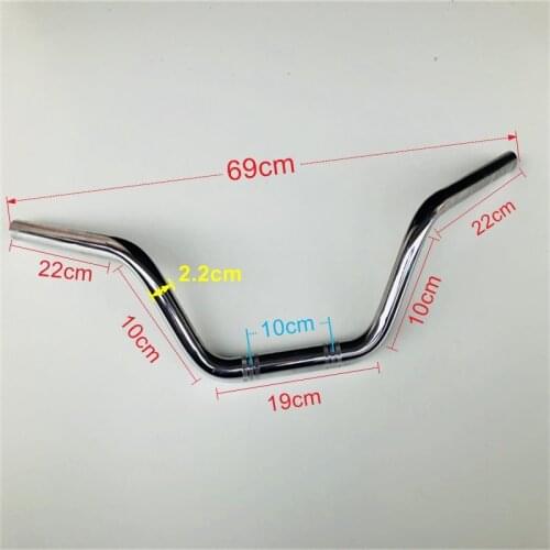 Motorcycle Handlebar 22mm 7/8 Classic Motorbike Steering Wheel For Cruiser Scooter Handle Bar