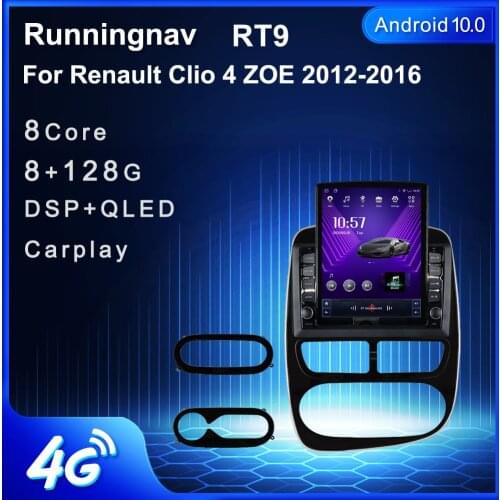 Runningnav For Renault Clio 4 ZOE 2012-2016 Tesla Type Android Car Radio Multimedia Video Player Navigation GPS