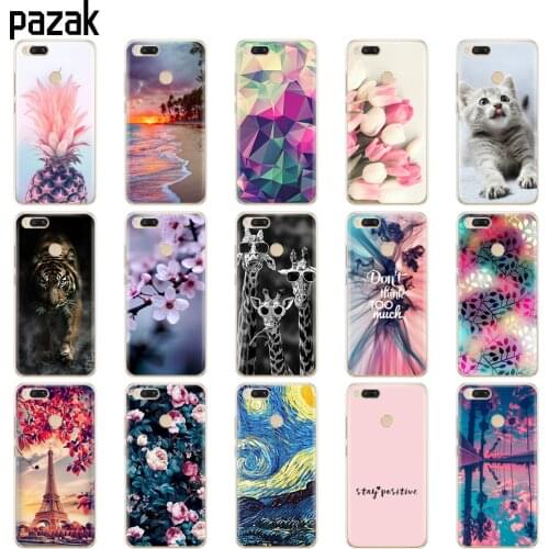 Silicon Case For Xiaomi Mi A1 case Soft TPU Back Phone Cover for xiaomi mi a1 Coque bumper 360 Full Protective Painting shell