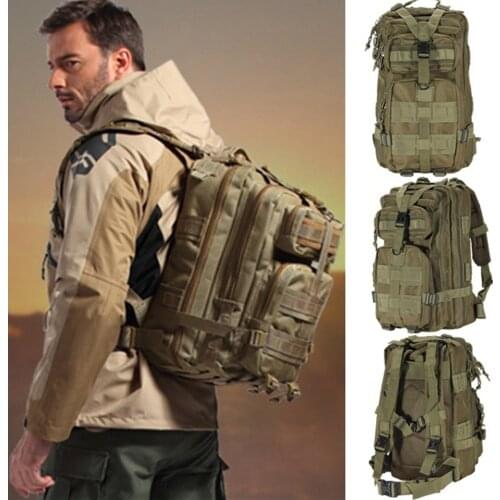 Outdoor military backpack 600D nylon 30L waterproof tactics double shoulder backpack sports CAMPING HIKING FISHING HUNTING bag