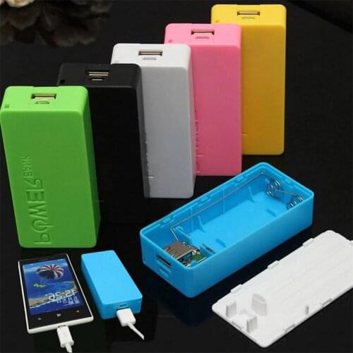 DIY 2X 18650 USB Power Bank 5600mAh Battery Charger Case Box For iPhone For Smart Phone MP3 Electronic Mobile Charging