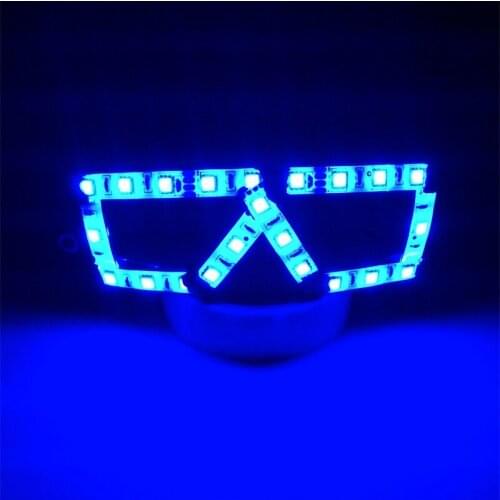 Wecool New design ray black led glasses luminous gift led glasses for parties colorful lighting flashing Event Party Supplies