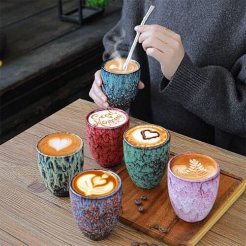 250ml Japanese Ceramic Mug kiln Coffee Cups personalized Mugs Gift Porcelain teaware office eco friendly Master Teacup Drinkware