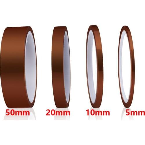 1 Roll Tawny Heat Resistant Polyimide Tape High Temperature Adhesive Insulation Tape For 3D Printer BGA PCB SMT Repair Tool