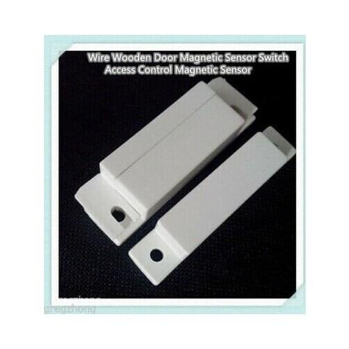 10Pcs/Lot Wired NO Wooden Door Contacts Magnetic Switch Access Control w/screws