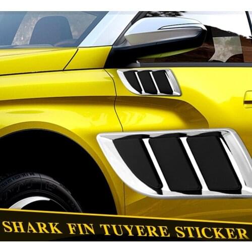 2pcs/set Car simulation air outlet Side air vent hood decoration vent door car decoration modified car sticker