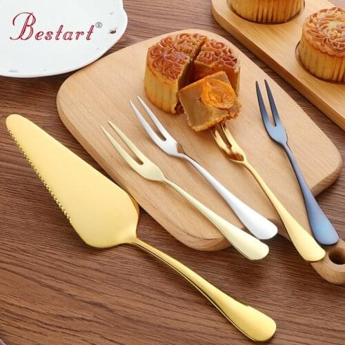 1lot/9pcs Eco-friendly 18/10 Stainless Steel Cake Shovel Knife Fruit Fork Snack Salad Mini Forks Food Picks Dessert Flatware
