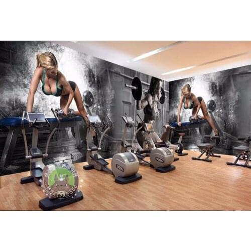 Custom photo 3d wallpaper Fitness sexy beauty exercise background wall painting picture 3d wall room murals wallpaper