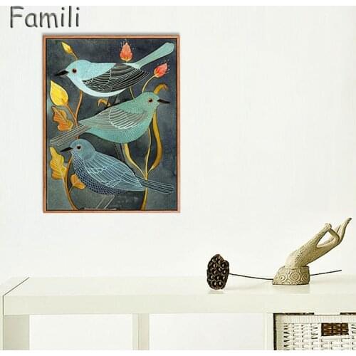 The Story of Nightingale And Plants Animals Birds Oil Painting On Canvas Wall Pictures For Living Room Home Decor