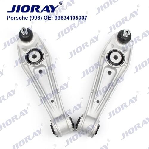 JIORAY Pair Front Lower Left Right Suspension Control Arm For Porsche 996 986 911 BOXSTER CAYMAN 99634105307 99634105318