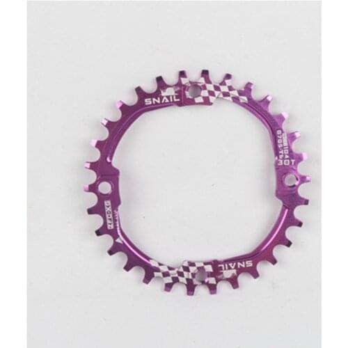 SNAIL Round Chainring 104BCD 30T MTB Bike Chainwheel Narrow Wide Chain Ring Positive And Negative