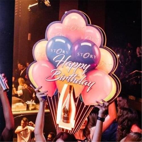 LED BALLOON CHAMPAGNE BOTTLE PRESENTER FOR LOUNGE