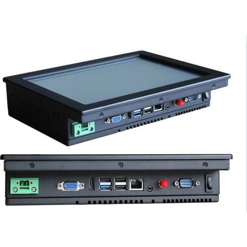 10.4" mini embedded Panel pc Intel 3855U 1.6GHz with 1RS232/4USB All in one pc 4GRAM 32G SSD touch screen mini pc