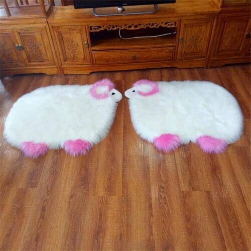 Soft Plush Imitation Wool Cushion Washable Sofa Chair Carpet for Bedroom Car Area Rug Plush Blanket Fur Rugs Home Decoration Mat