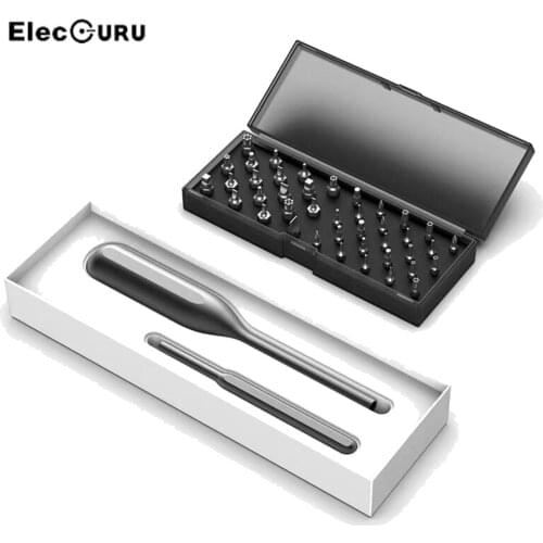 42-in-1 Screwdriver Set Manual Precision Screwdrivers with 2 Metal Handles and 40 Bits Home DIY S2 Alloy Steel Screwdriver Kit