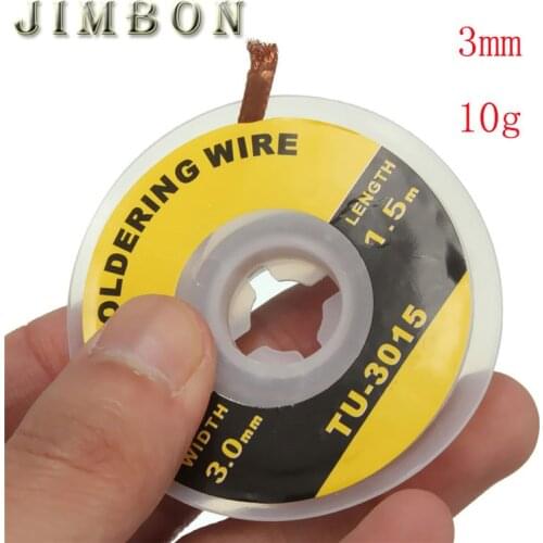 3mm 10g Security 5 ft. 3mm Desoldering Braid Solder Remover Wick BGA Desoldering Wire Bra Worldwide