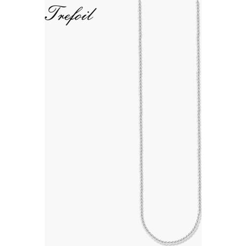 Silver Venezia Link Chain Necklace,2018 New Fashion Jewelry Ethnic Bijoux Accessories 925 Sterling Silver Chains Gift For Women