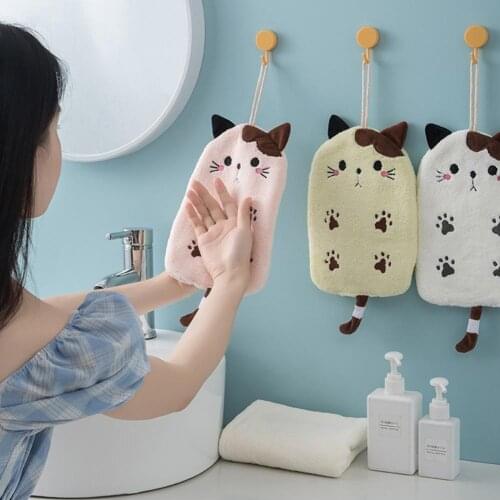 Towel Skin-friendly Good Water Absorption 4 Colors Face Towel Bathroom Supplies for Home Small Towel Soft Breathable