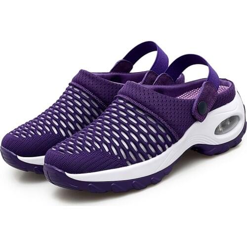 5CM High Heels Women Air Cushion Sandals Female Summer Clogs Shoes Non-slip Platform Upsteam Shoes For Women Walking Slippers