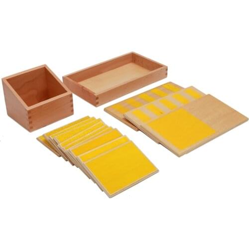 Touch Boards With Box Montessori Sensorial Materials for CASA Classroom Preschool Early Educational Equipment for 3~6 Years Old