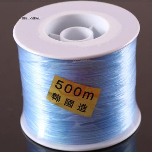 Light Blue 500M Strong Stretchy Beading Elastic Crystal Cord String for DIY Bracelets Necklace Jewelry Findings Making N048
