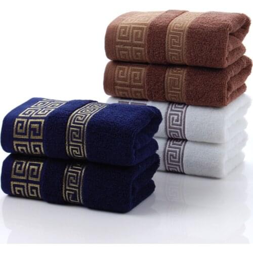 Spot Wholesale Gift Towel Men 's Cotton 32 Strand Jacquard Back Sub Face Wash Towel Can Be Customized Logo 100% Cotton Printed