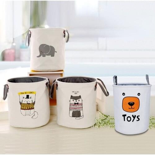Toy storage bucket Thicken EVA storage basket Home storage laundry basket Foldable laundry basket Fabric dirty laundry basket
