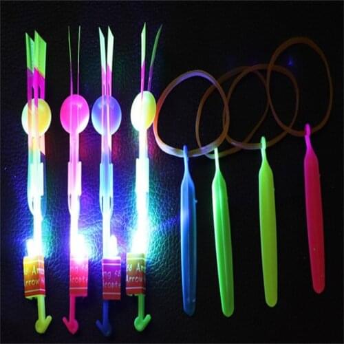 Funny nolvetly toys LED Light Arrow Flying Toys Outdoor Fun Sports for Children