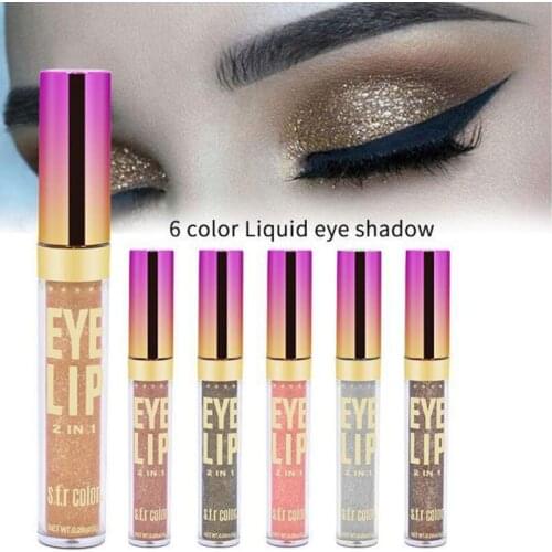 Liquid Eyeshadow Pearlescent Long Lasting Color Metallic Polarized Eye Shadow Lying Silkworm Brightening Liquid Shimmer TSLM1