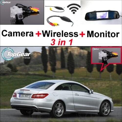 3 in 1 Special WiFi Camera + Wireless Receiver + Mirror Screen Rear View Parking System For Mercedes Benz E MB W212 W207 C207