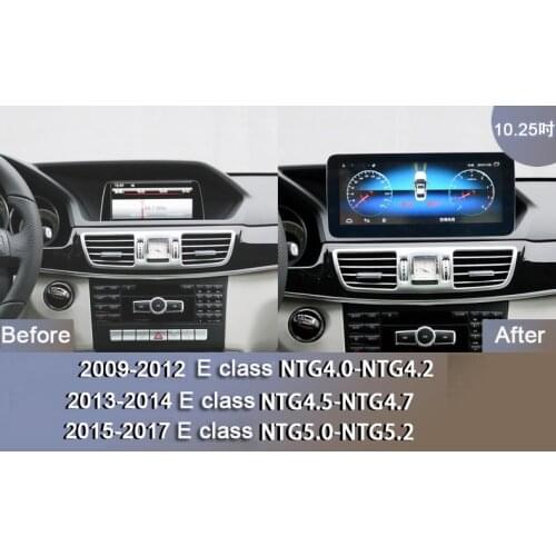 1920*720P 10.25inch android10 Car Multimedia player for Mercedes Benz E-class W212 E200 S212 E300 2009-2017 Car radio stereo