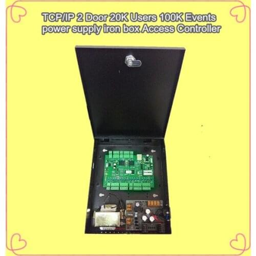 WG2002.net TCP/IP two door 2-Door Access Controller 20K Users 100K Events MEM Alarm Trigger Programmable with power supply