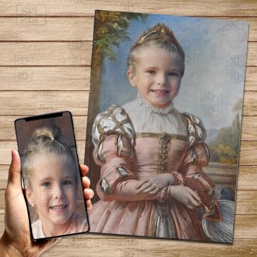 Family Photo Custom Poster Funny cartoon Canvas Painting Person Personalized Customization Abstract Style wall Art Pictures