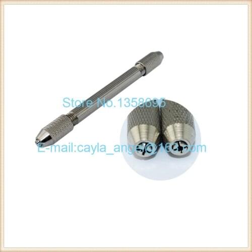 Double-Ended Collet Nut Kit Pin Vise Clamp Lock Stainless Steel Keyless Chuck Bolts Collets Jewelry Making Tools