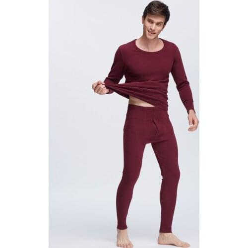 Thin Polished Velvet Thermal Underwear Sets Tops And Pants High Quality Plus Size Man Long Johns Suits Men