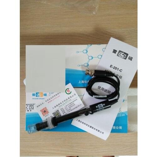 PH composite electrode E-201-C rechargeable composite electrode/PH electrode/acidity meter PHS-3C