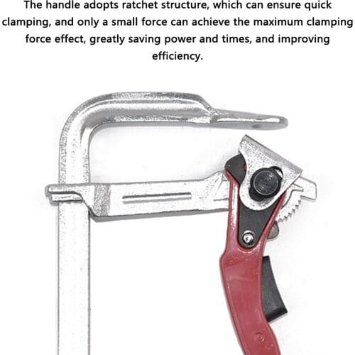 Forging Ratchet Quick F Clamp Woodworking Clip Wood Fixator Multifunctional Fixture Woodworking Tools