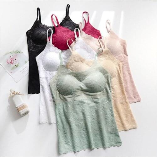 Beautiful Back Lace One Without Steel Ring Womens Non-marking Sports Beautiful Back Bra with Chest Pad