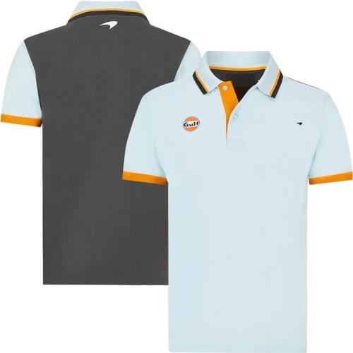 McLaren F1 Racer Men 's neck POLO SHIRT, Motorcycle Cross - Country MX Short sleeves T - shirt