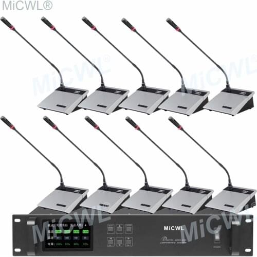 MiCWL 50 Desktop Wireless Gooseneck Conference Microphone Meeting Room System A10M-A117
