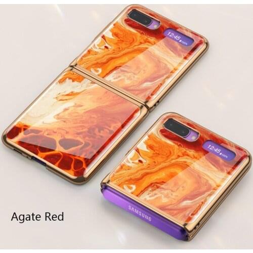 Luxury New Creative Phone Case For Samsung Flip Super Thin Top And Bottom Cover Samsung Galaxy Z Flip Fashion Anti Fall Funda