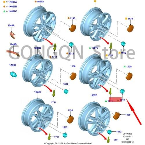 CAR Tire Nut Alternative For dMo nd eoT our neo Tra ns it Spare Tire Fixing Screw Spare Tire Bolt Tire Screw Hub Nut