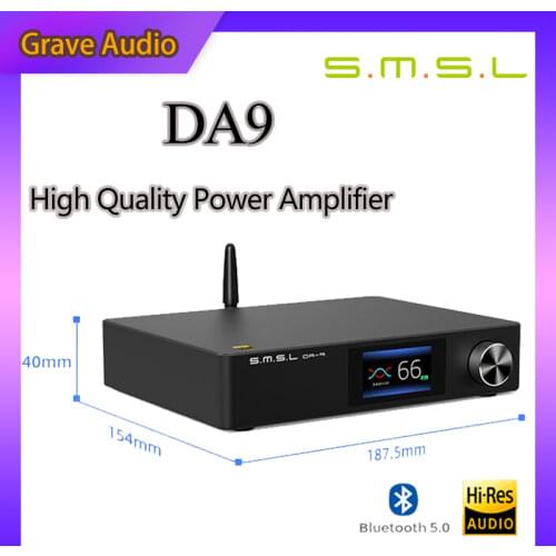 SMSL DA-9 High Quality Power Amplifier Bluetooth 5.0 Amp APT- X Support DA9 with Remote Contro stereo amplifier