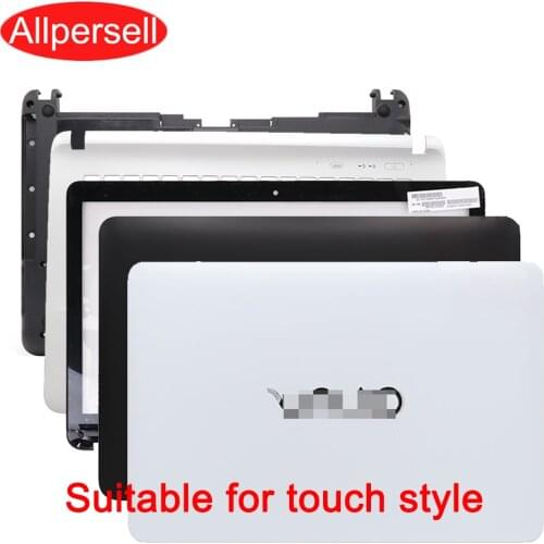 Laptop top cover frame for Sony SVF142 SVF143 SVF142A29T SVF142A23T SVF142A25T SVF143A1RT touch screen back shell palm rest bott