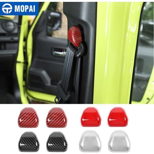 MOPAI Interior Mouldings for Jimny JB74 Car Seat Safety Belt Buckle Decoration Cover for Suzuki Jimny 2019-2020 Accessories