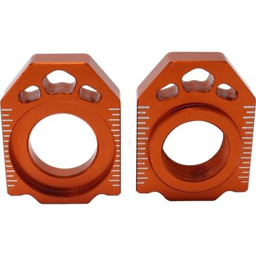 Motorcycle CNC Rear Chain Adjuster Axle Blocks For KTM SX SXF XC XCF EXC EXCF XCW XCFW 85 125 150 200 250 300 350 450 525 530