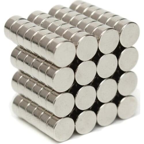 100Pcs 6x3mm N50 Super Strong Round Disc Blocks Rare Earth Neodymium Magnets Fridge Crafts For Acoustic Field Electronics