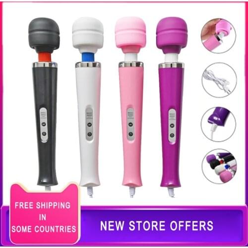 2021 New 10 Speed AV Vibrator Powerfull Magic Wand G-spot Stimulation Massager Clit Vibrators Sex Toys for Women EU/US/UK Plug