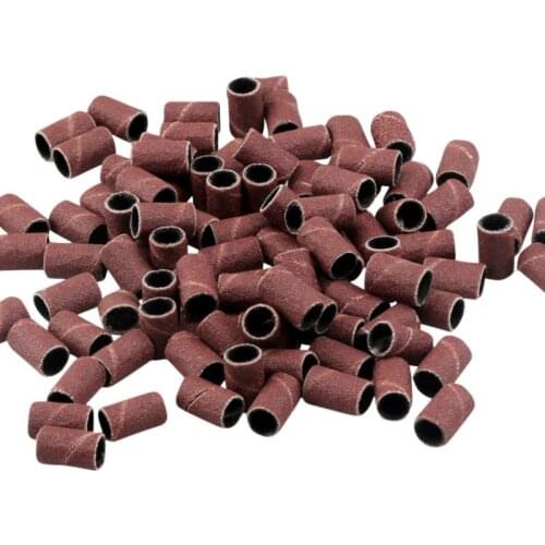 50Pcs Drum Sanding Kit 80# 120# 180# Nail Drill Bits Abrasive Tools Accessories Sandpaper Shank Rotary Tools