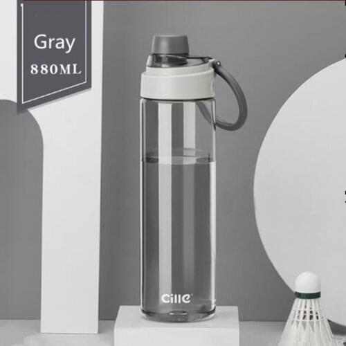 880ML Portable Water Bottle With Tea Infuser Outdoor Sport Fitness Drinking Bottles Tritan Material Durable Transparent Leakprof